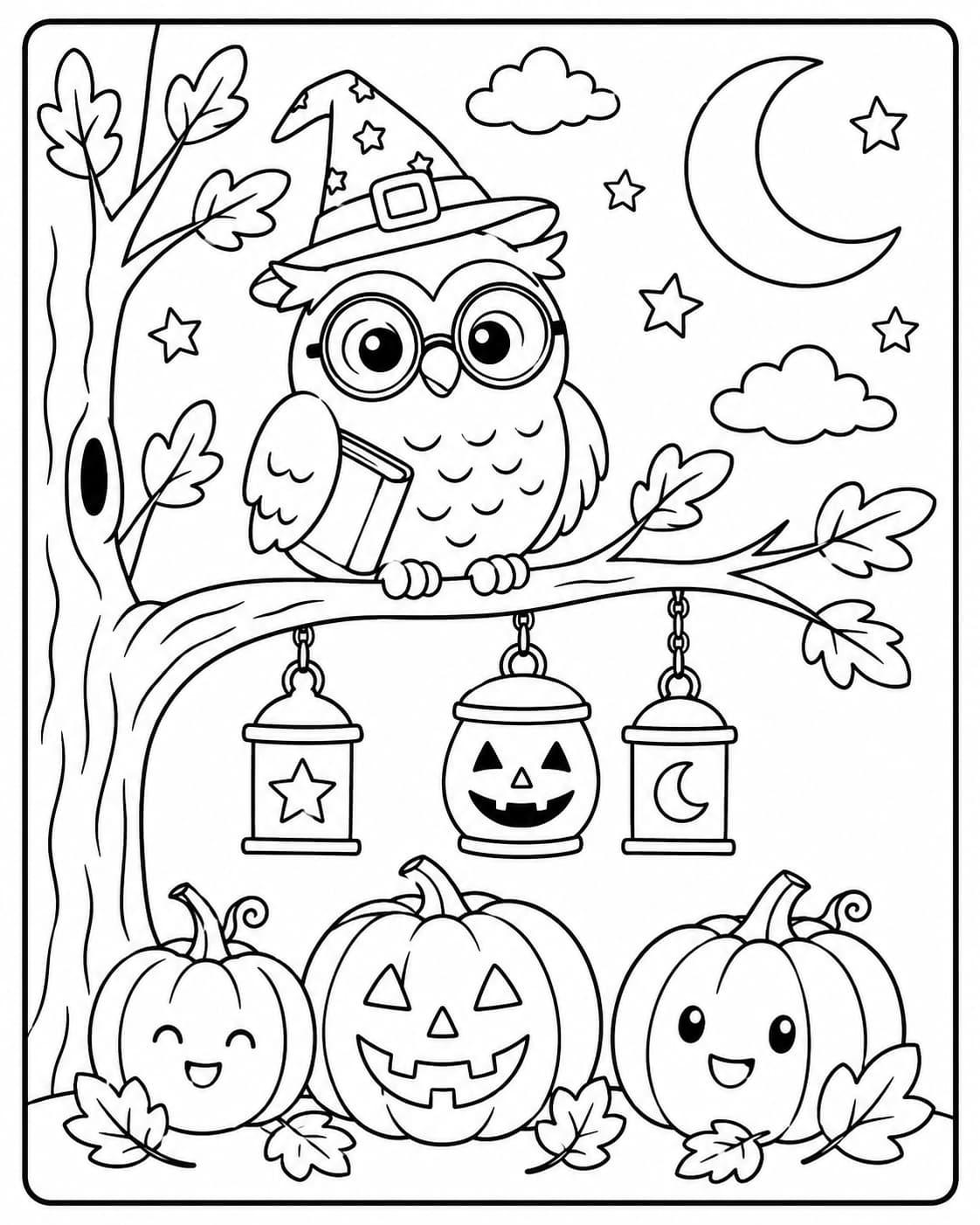 Halloween Motiv 9 als kostenloses Ausmalbild für Kinder